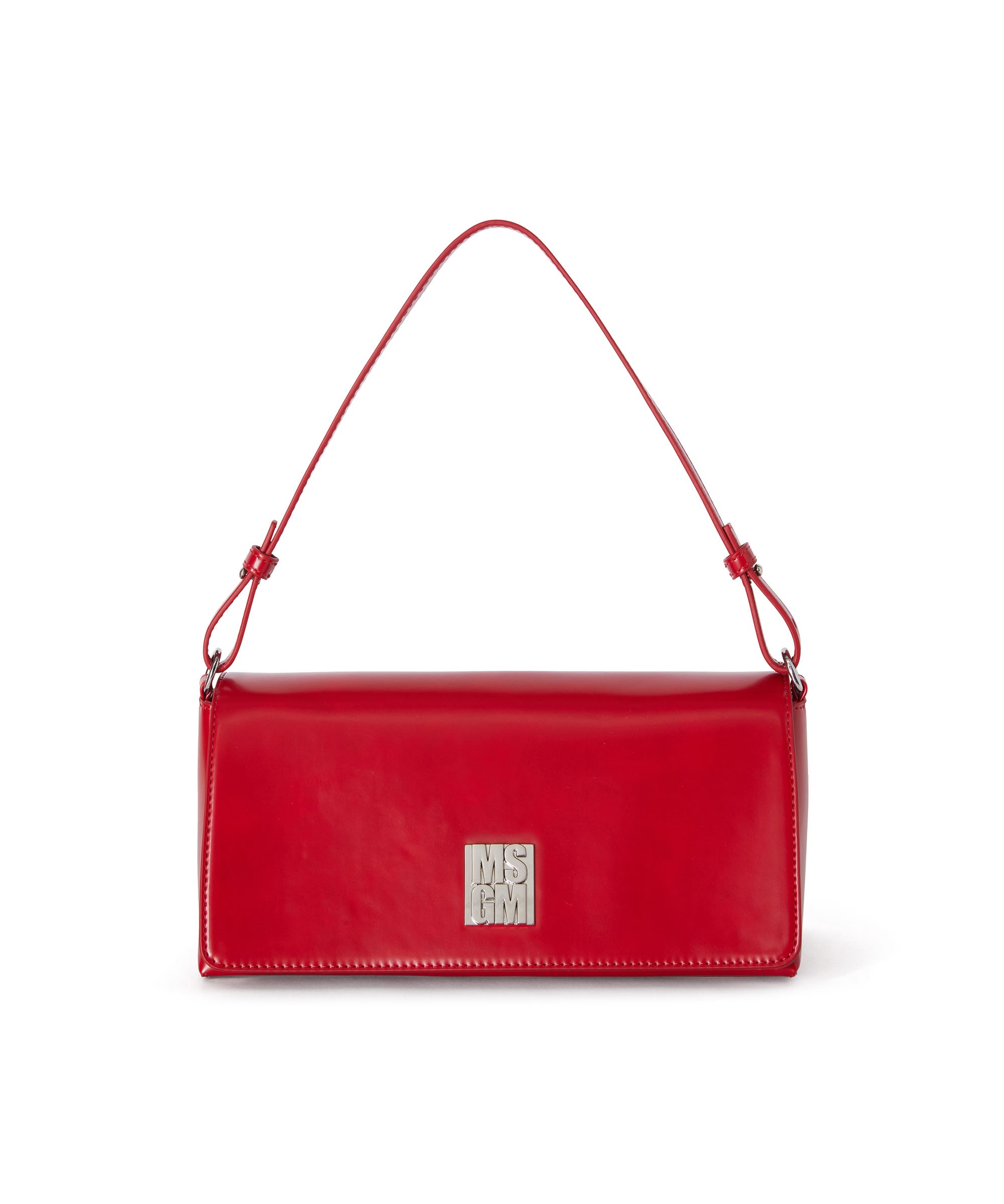 Women's Vintage Brick Red Leather Shoulder Bag