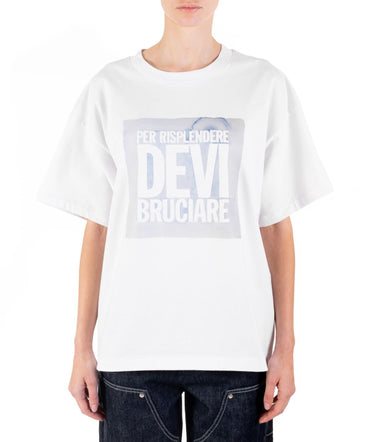 T-shirt MSGM x John Giorno - “Per risplendere devi bruciare” cit.