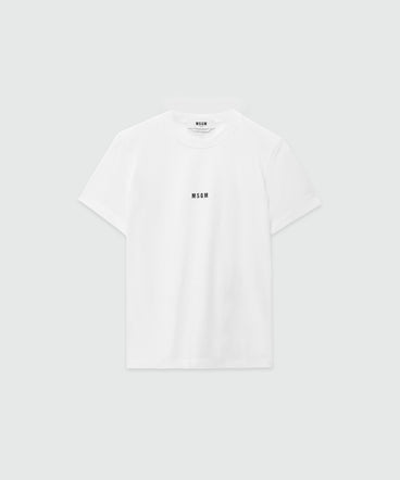 Cotton T-shirt with micro logo