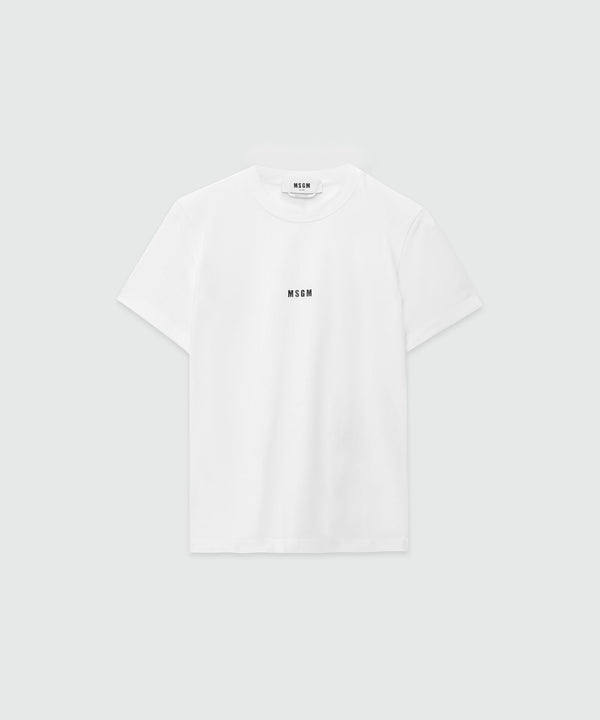 T-shirt in cotone con micro logo