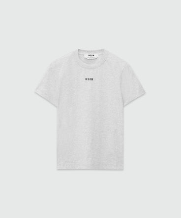 Cotton T-shirt with micro logo