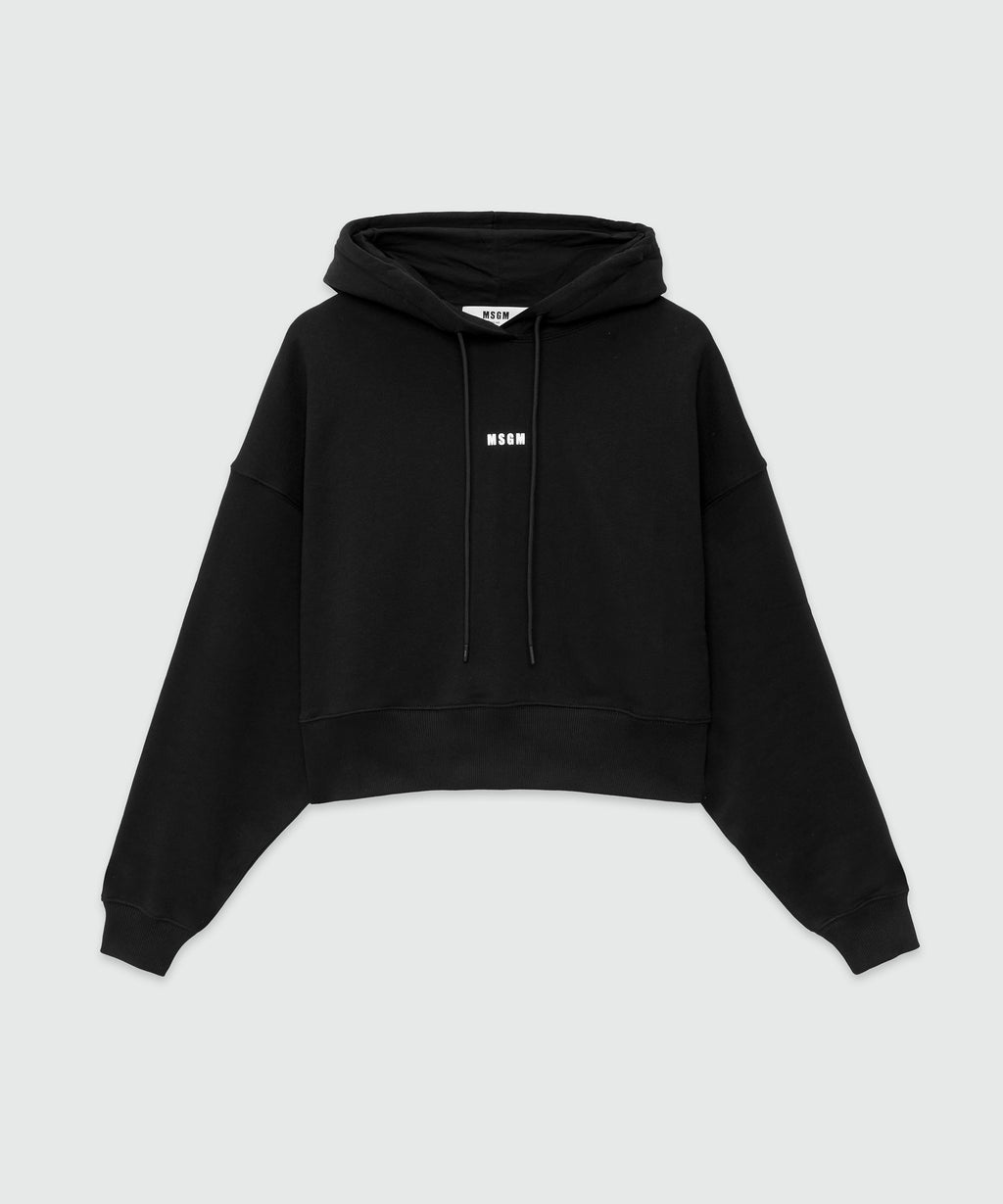 Hot MSGM Black Patches Sweatshirt