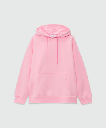 Oversized sweatshirt with a maxi logo print on the hood