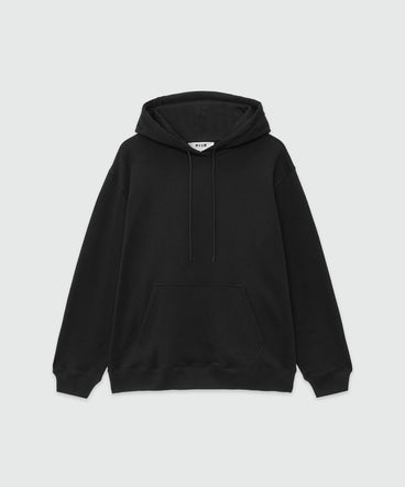 Oversized sweatshirt with a maxi logo print on the hood