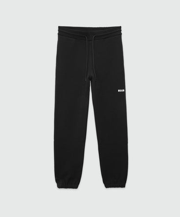 Track pants with high waist and drawstring