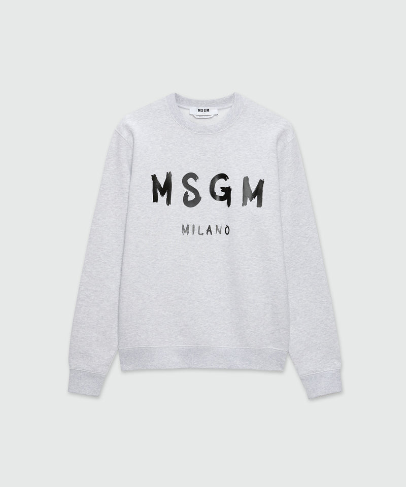 Long sleeved cotton sweatshirt GREY Men 