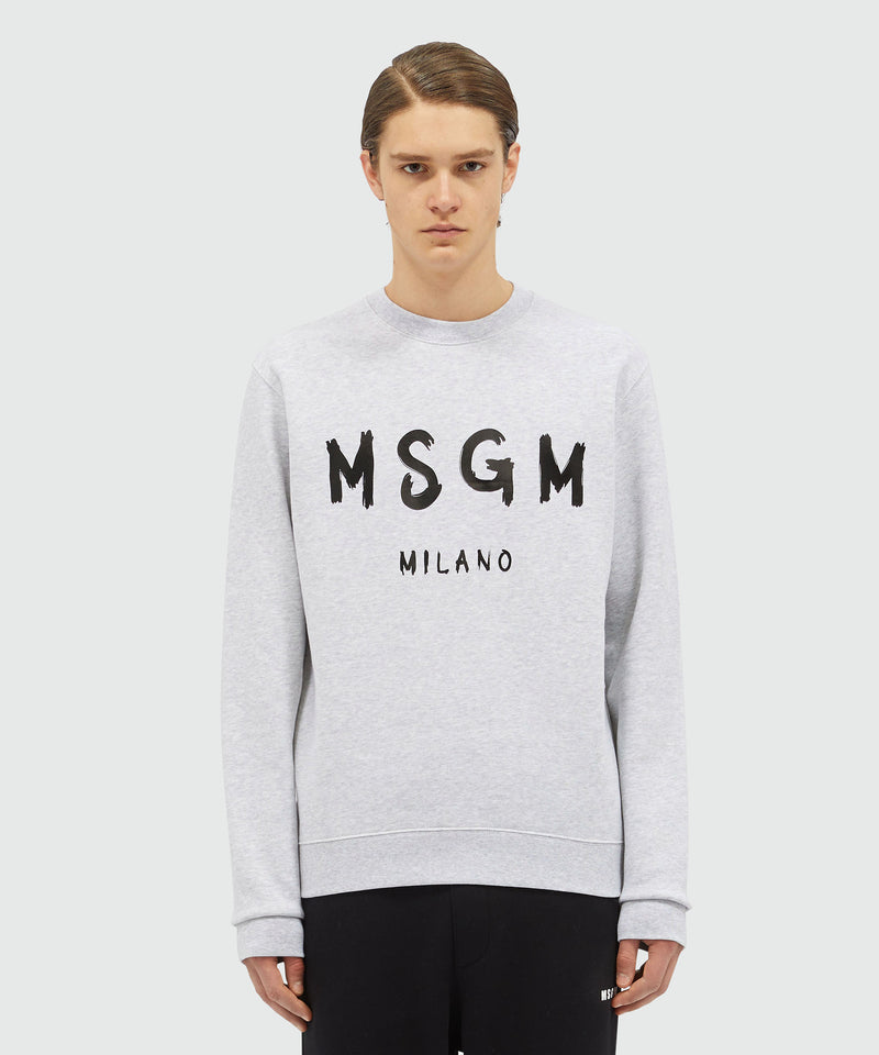 Long sleeved cotton sweatshirt GREY Men 