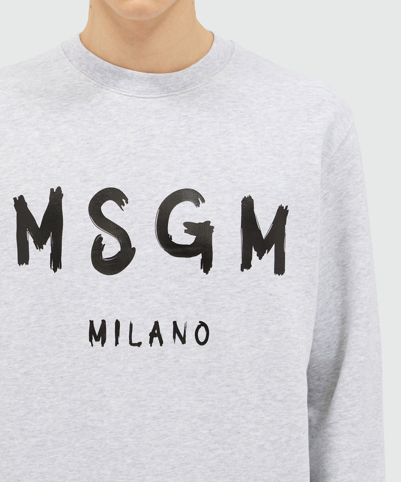 Long sleeved cotton sweatshirt GREY Men 