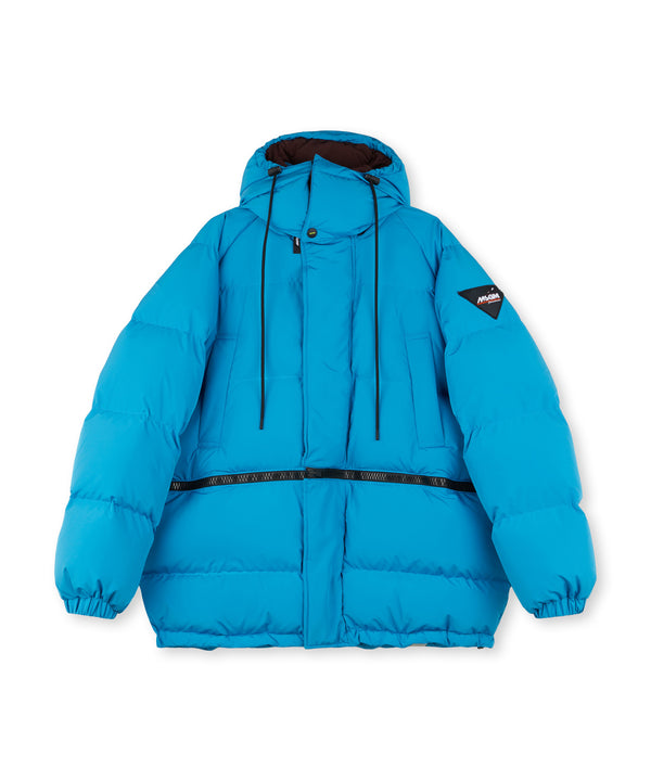 Double size puffer jacket with zipper