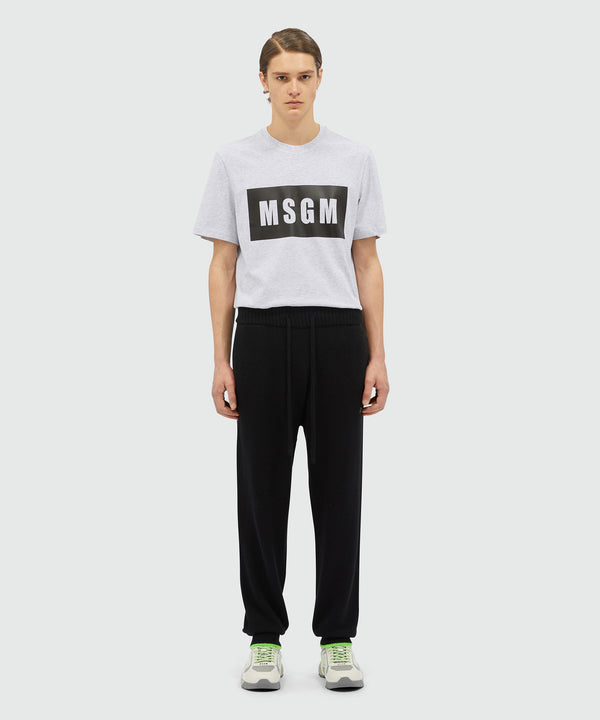 Wool and cashmere track pants