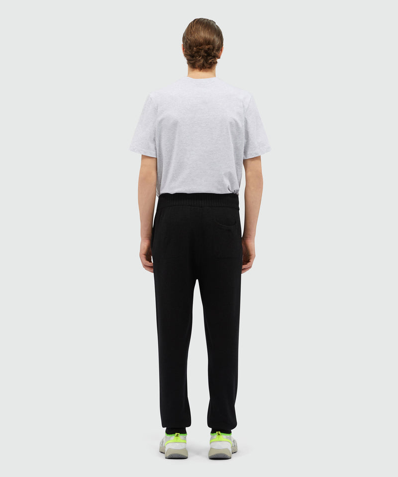 Wool and cashmere track pants BLACK Men 