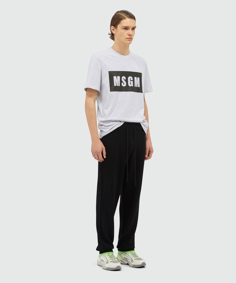 Wool and cashmere track pants BLACK Men 