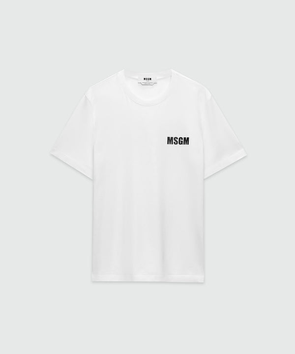 White jersey T-shirt with Impact logo