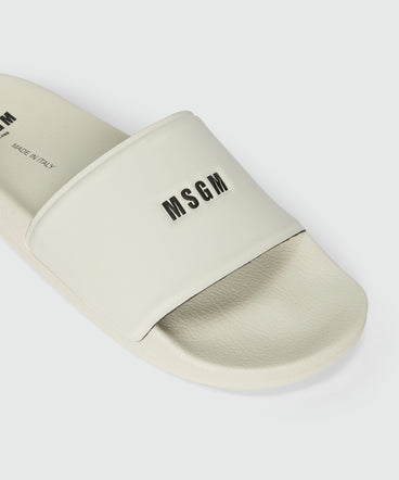 Pool slippers with MSGM micro logo