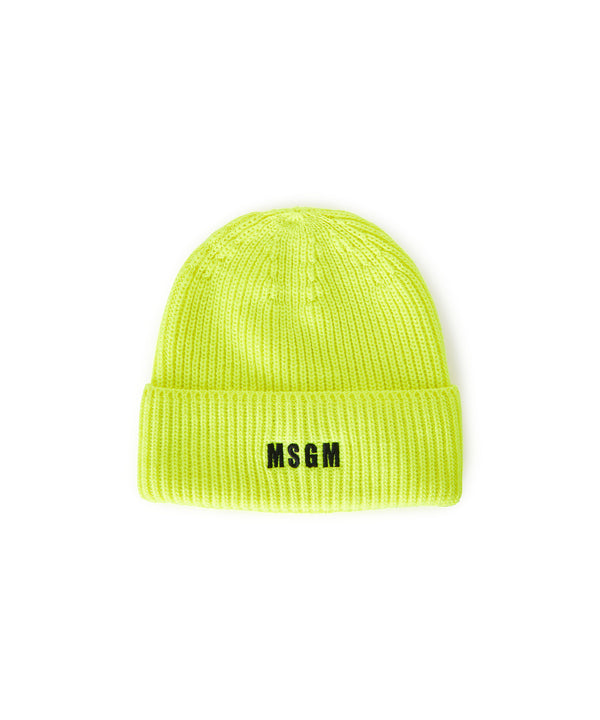 Beanie hat with embroidered logo