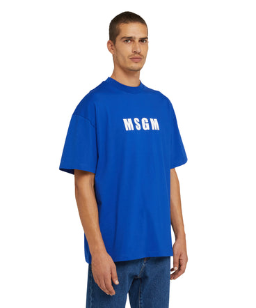 Cotton crew neck cotton t-shirt with MSGM logo