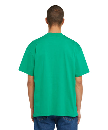 Cotton crewneck t-shirt with new MSGM brushstroke logo