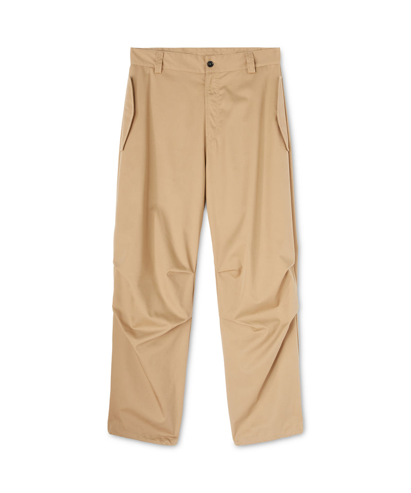 "Technical Gabardine" workwear trousers BEIGE Men 