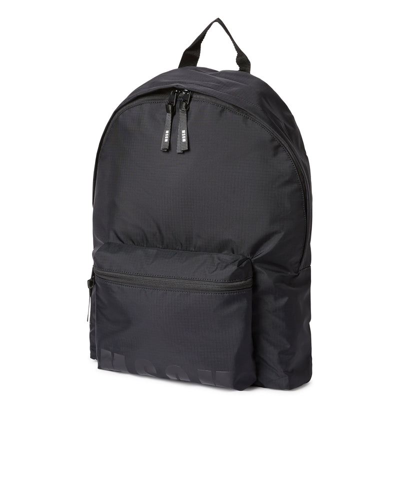 "Signature Iconic Nylon" backpack BLACK Men 