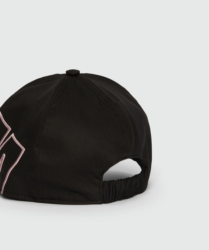 Black baseball cap with embroidered Impact logo BLACK Women 