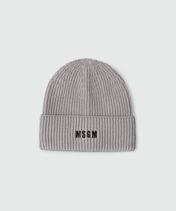 Grey blended-wool watch cap with Impact logo