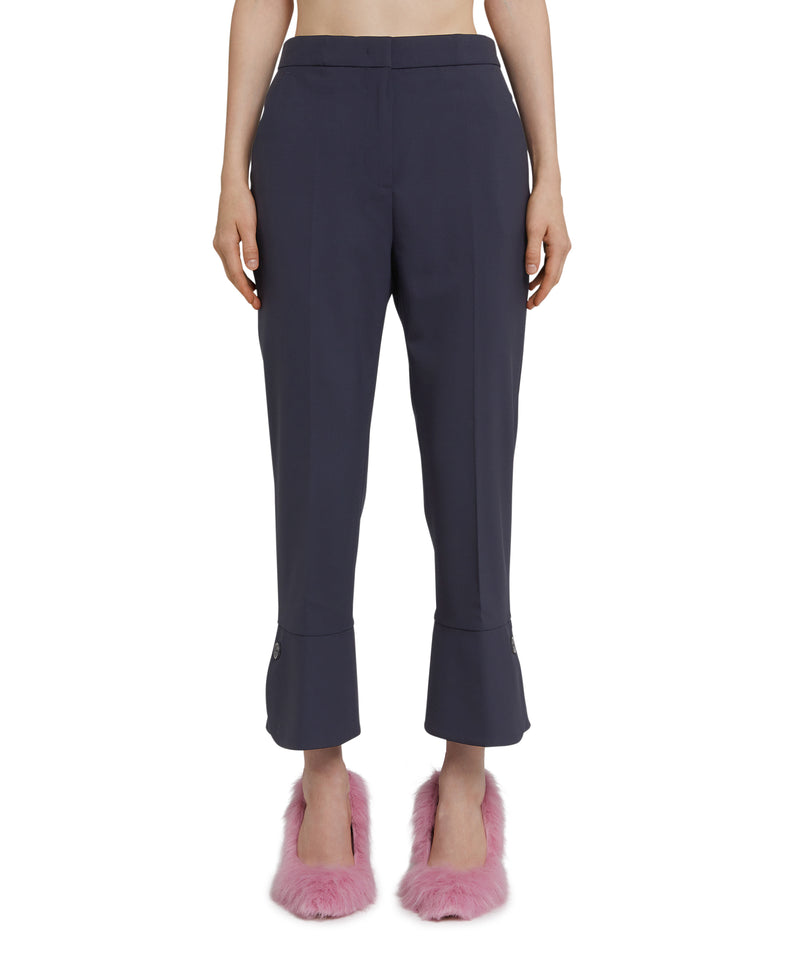 Wool trousers in "Wool Suiting" WHITE/BLUE Women 