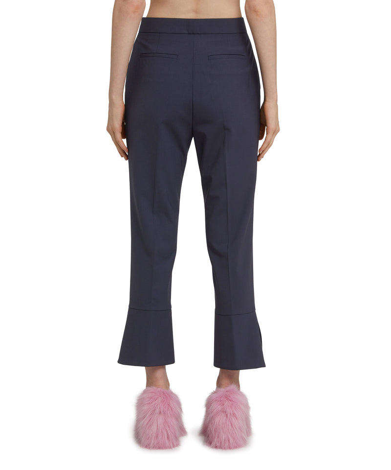 Wool trousers in "Wool Suiting" WHITE/BLUE Women 