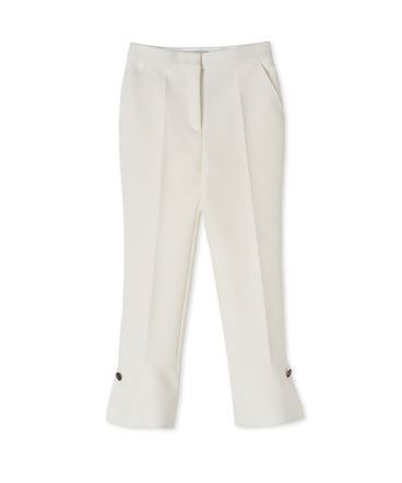 Trousers with "Double Crepe Cady" workmanship