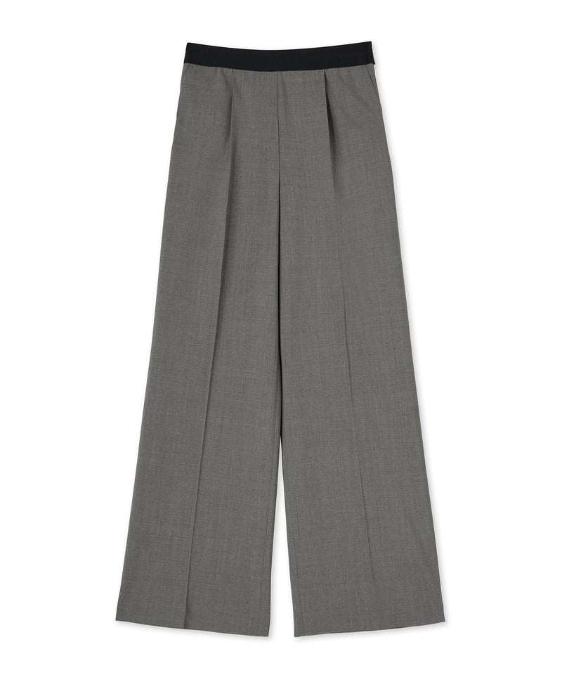 Virgin wool trousers  "Wool Suiting" GREY Women 