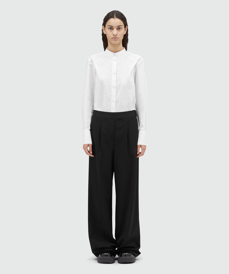 Virgin wool trousers "Wool Suiting" BLACK Donna 