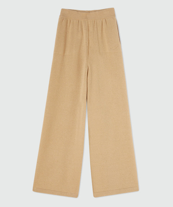 High-waisted trousers "MSGM Signature Cashmere blend"