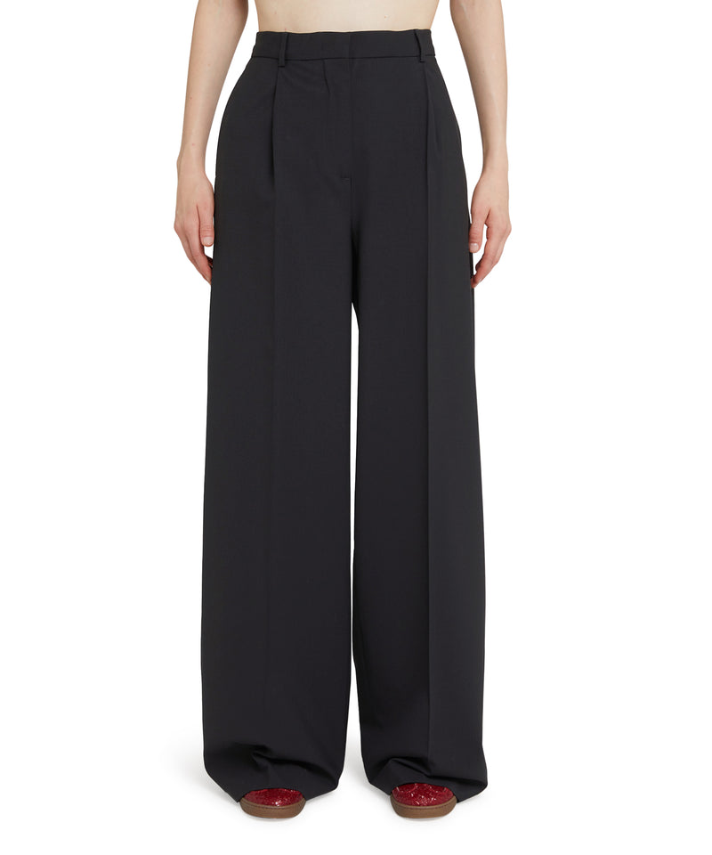 Wool trousers in "Wool Suiting" BLACK Women 