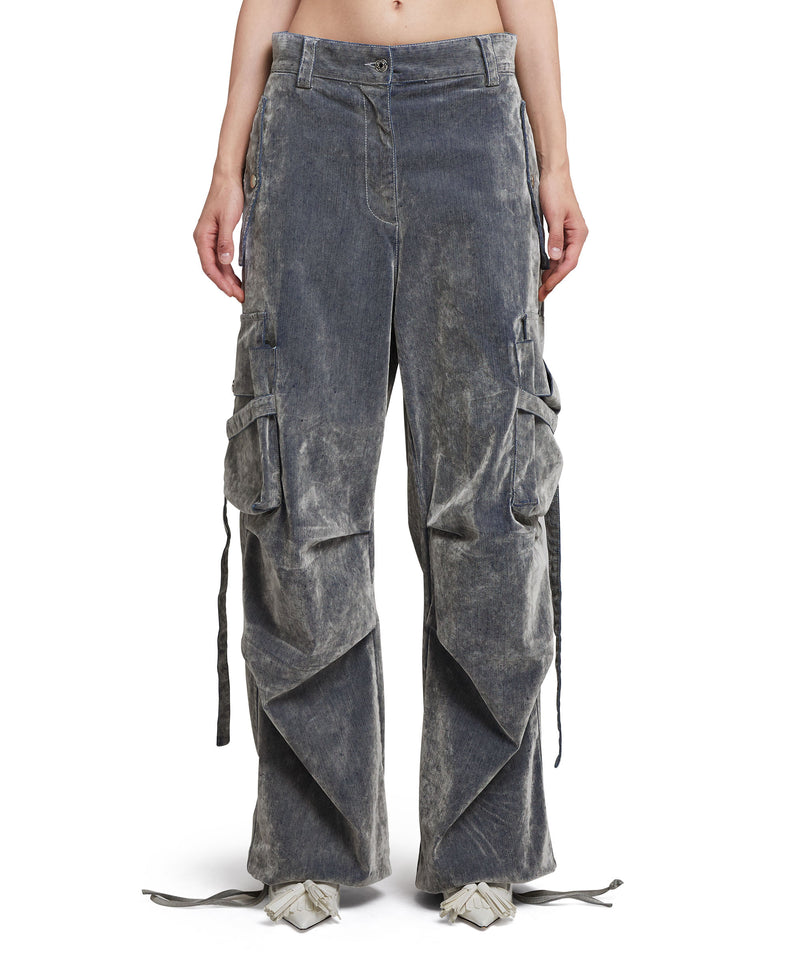 Cargo trousers with "Flock Denim" workmanship GREY Women 