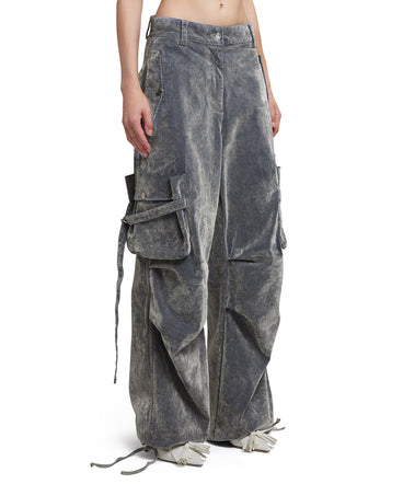 Cargo trousers with "Flock Denim" workmanship