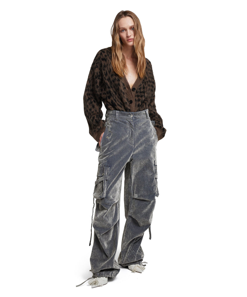 Cargo trousers with "Flock Denim" workmanship GREY Women 