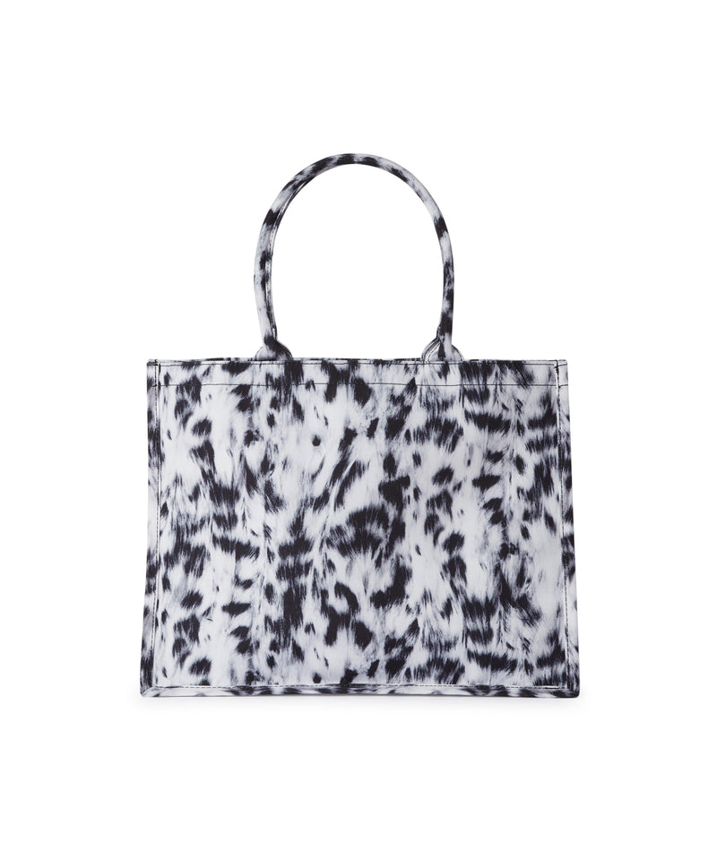 MSGM large tote con stampa animalier GRIGIO Donna 