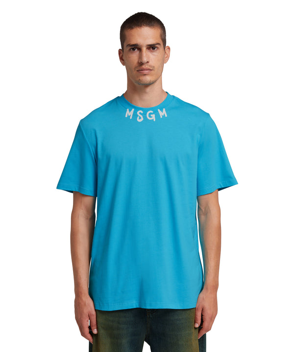 T-Shirt con logo pennellato