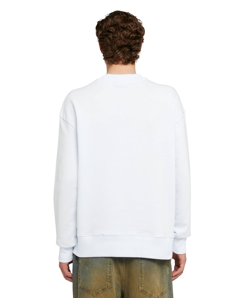 Sweatshirt with brushstroke logo WHITE Men 