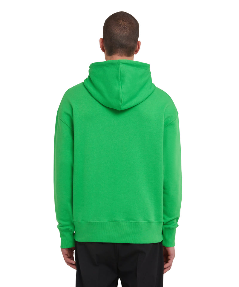 Hooded sweatshirt with Impact mini logo GREEN Men 