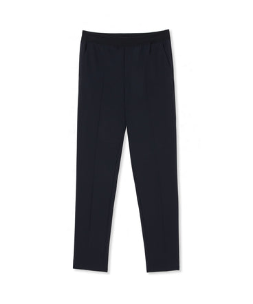 Fresh wool pants with logoed elastic waistband