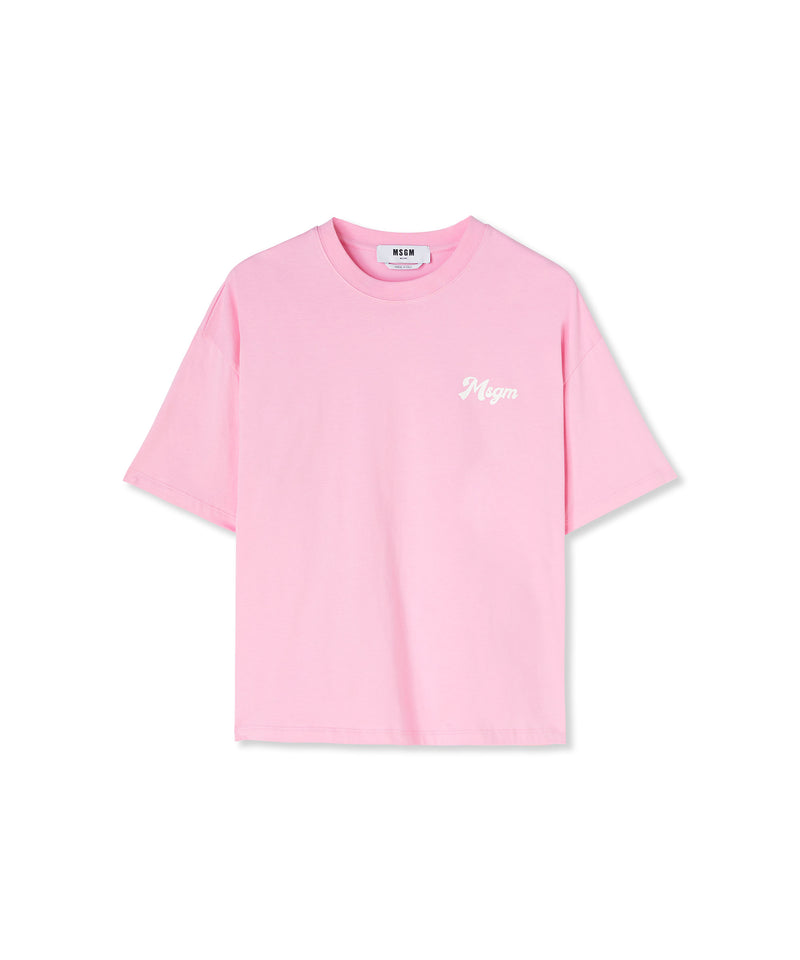 T-Shirt with "bar Milano" graphic LIGHT PINK Women 