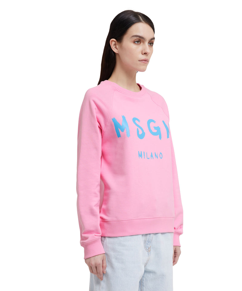 Sweatshirt with box logo LIGHT PINK Women 