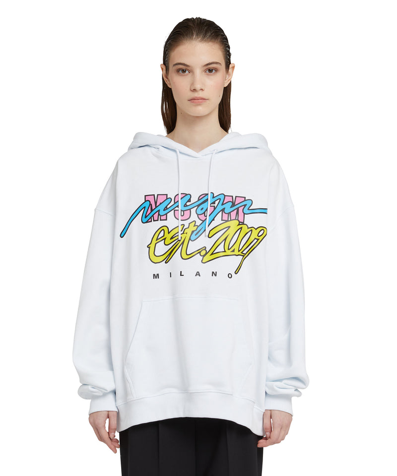 Hooded sweatshirt with "Street style" graphic WHITE Women 