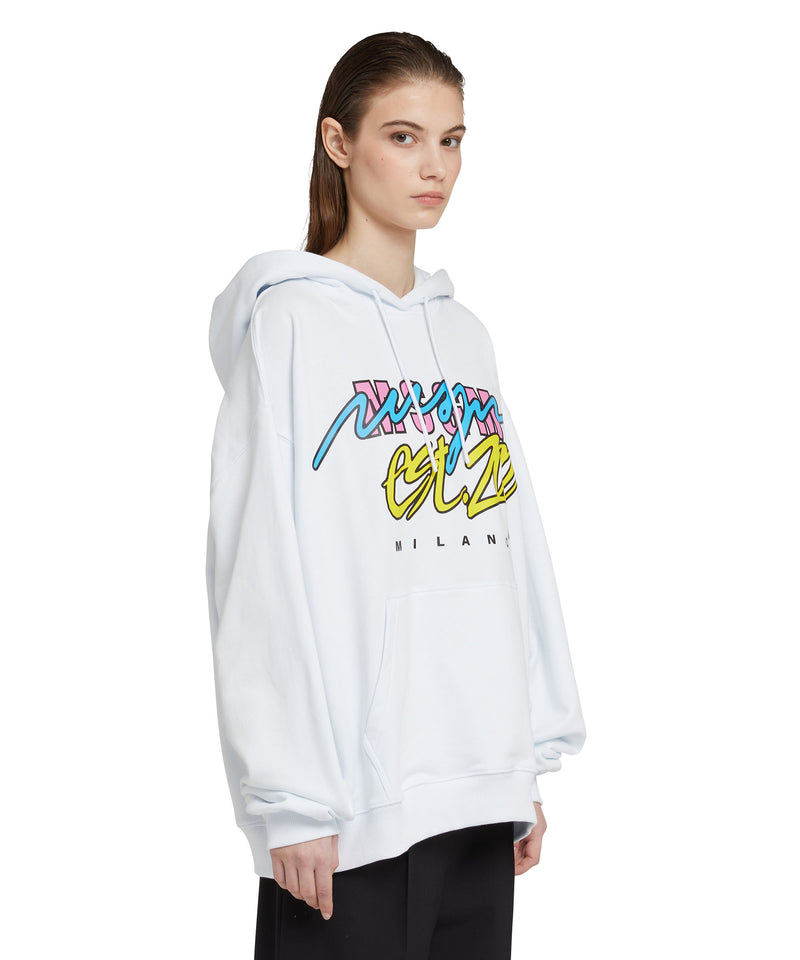 Hooded sweatshirt with "Street style" graphic WHITE Women 