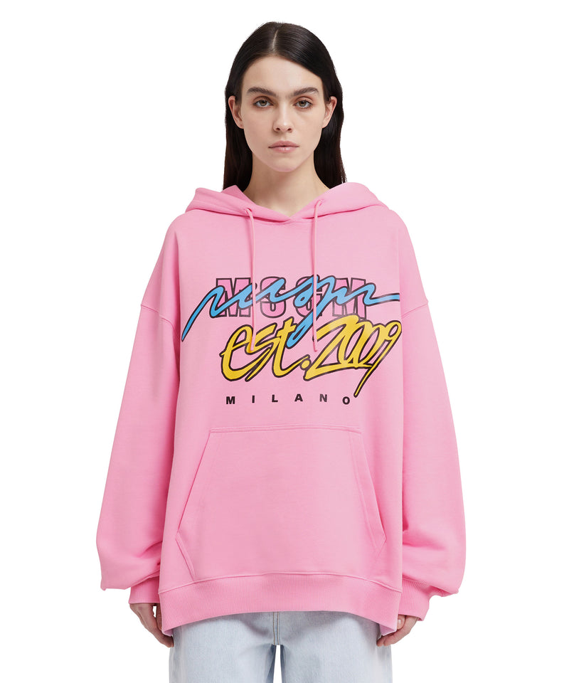 Hooded sweatshirt with "Street style" graphic LIGHT PINK Women 