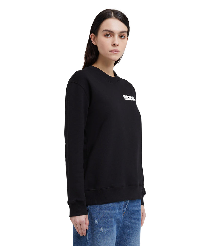 Sweatshirt with "Never look back" logo BLACK Women 