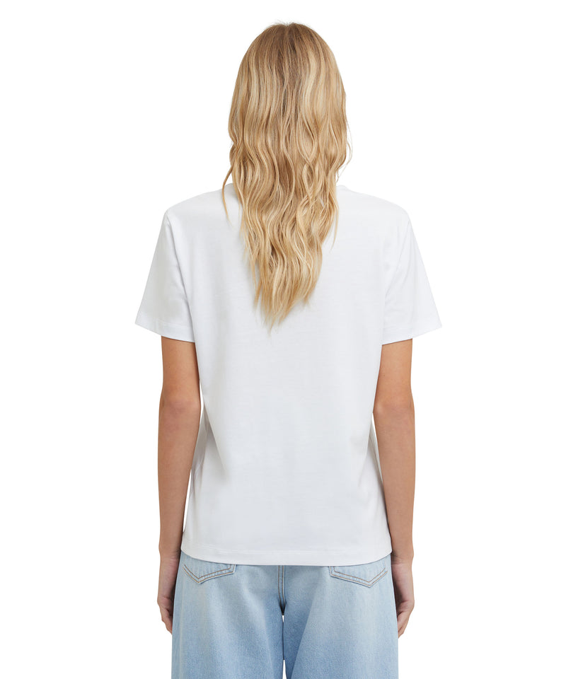T-Shirt with neon logo WHITE Women 