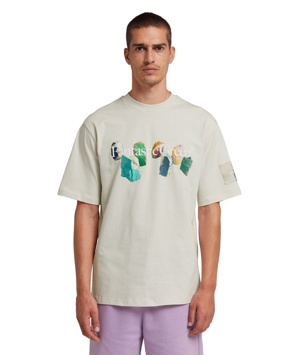 T-Shirt "FANTASTIC GREEN L’INVERSE SERIES" in jersey di cotone organico