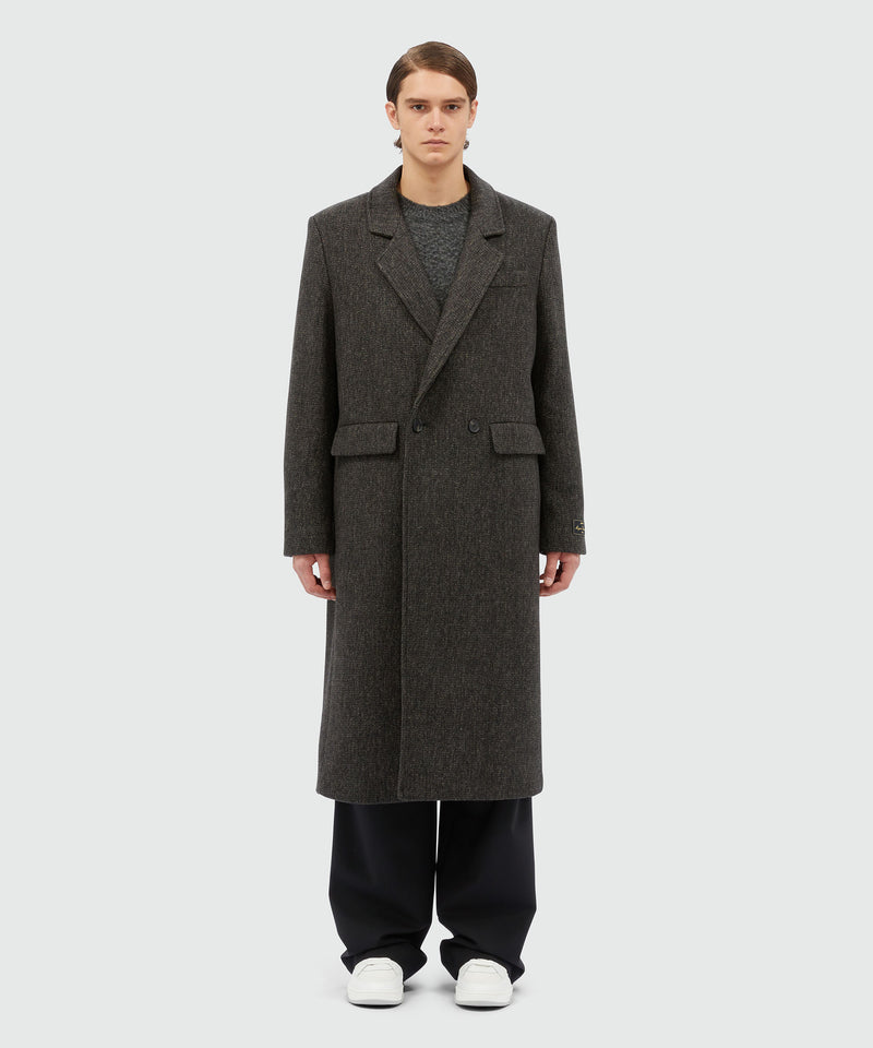 MSGM Tailoring long wool coat BLACK Men 