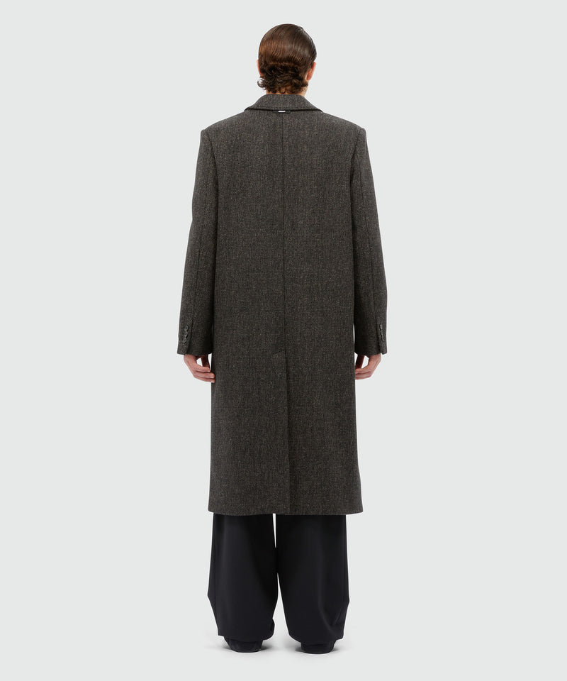 MSGM Tailoring long wool coat BLACK Men 